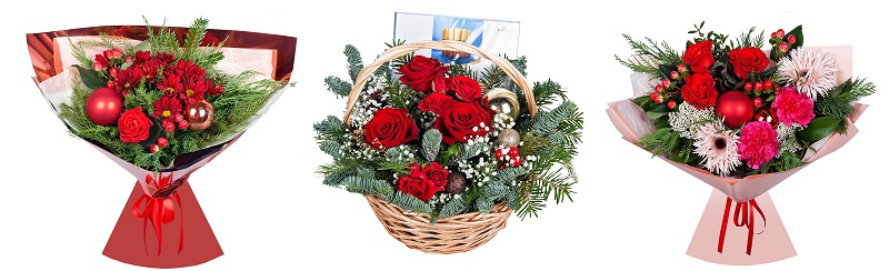новогодние букеты