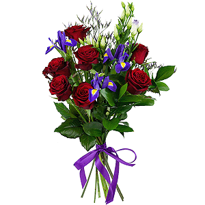 Forever in my heart: roses and irises with delivery Vologda