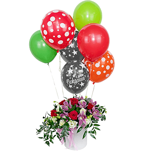 Wood nymph with balloons with delivery Vologda
