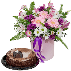 Enchantress with cake with delivery Vologda