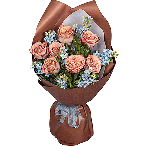 Rose Pink 50 cm Ecuador (Chelo, Hermosa, Novia, Titanik, Engagement, Pink Mondiale) - 9, Oksipetalum, Wrapping Paper