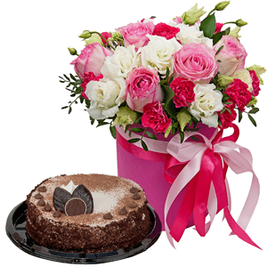 Miss charming with cake with delivery Vologda