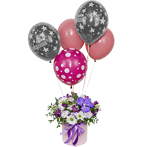 Air castle with balloons with delivery Vologda