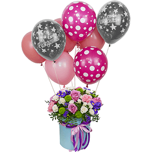 Venus with balloons with delivery Vologda