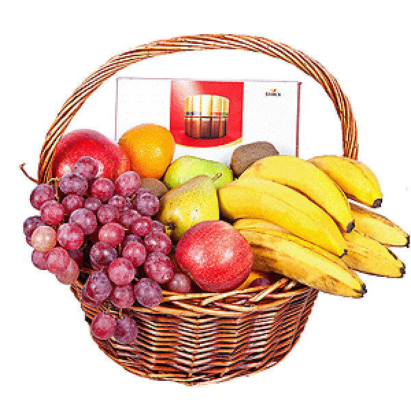 Fruit Basket "Vitamin" with Candies