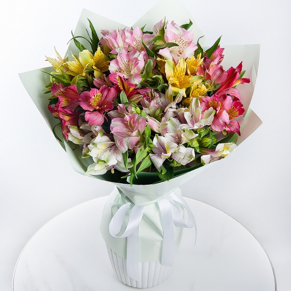 Alstroemerias - 9, Wrapping Paper, Ribbon