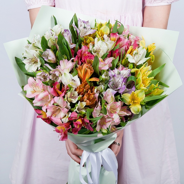 Alstroemerias - 21, Wrapping Paper, Ribbon