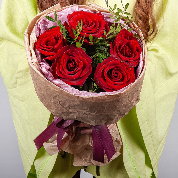 Red rose 50 cm - 7, Pistachio, Wrapping Paper